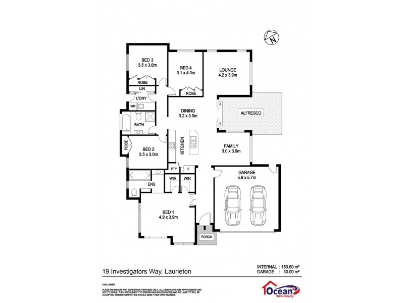 19 Investigator Way, Laurieton NSW 2443 Floorplan