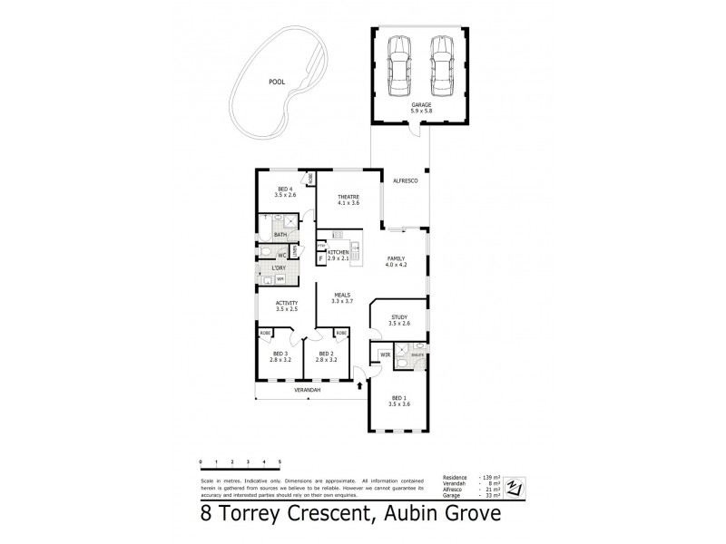 8 Torrey Crescent, Aubin Grove WA 6164 Floorplan