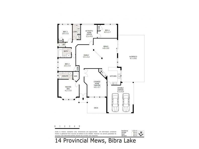 14 Provincial Mews, Bibra Lake WA 6163 Floorplan