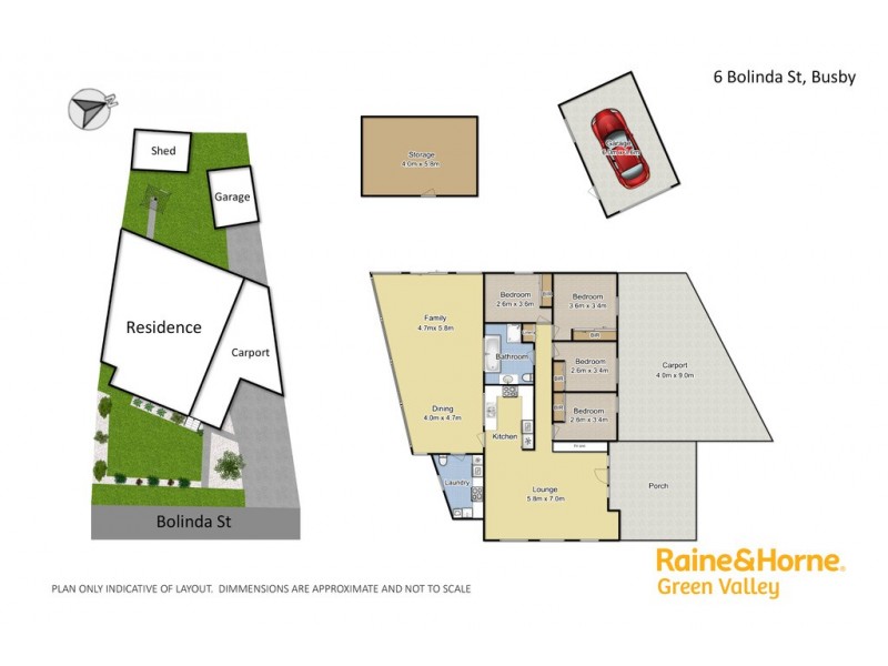 6 Bolinda Street, Busby NSW 2168 Floorplan