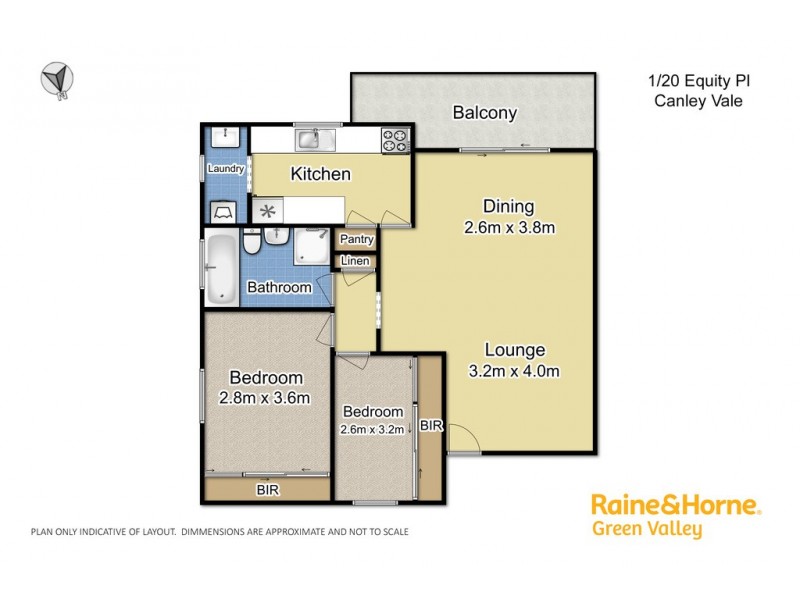 Unit 1/20 Equity Place, Canley Vale NSW 2166 Floorplan