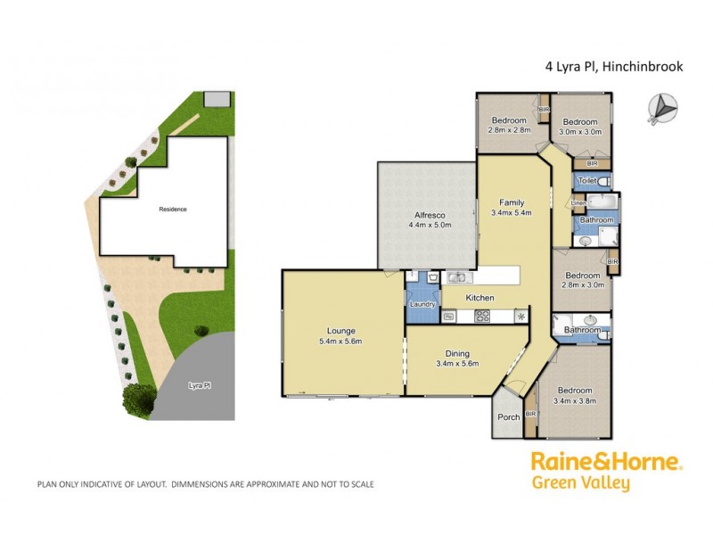 4 Lyra Place, Hinchinbrook NSW 2168 Floorplan