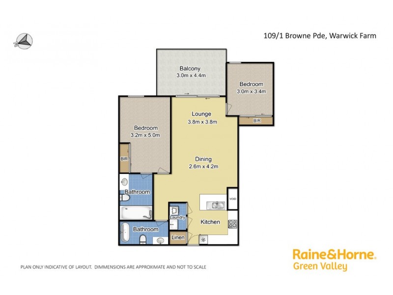 109/1 Browne Parade, Warwick Farm NSW 2170 Floorplan