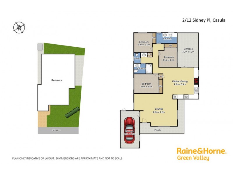 2/12 Sidney Place, Casula NSW 2170 Floorplan