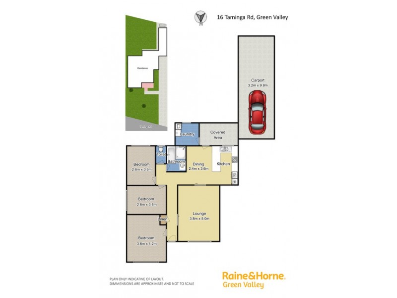16 Taminga Street, Green Valley NSW 2168 Floorplan