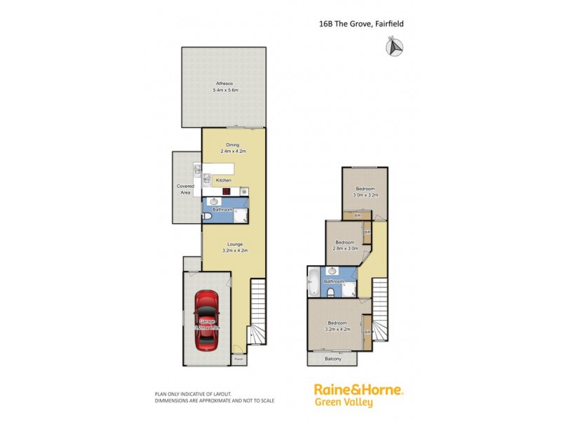 16B The Grove, Fairfield NSW 2165 Floorplan