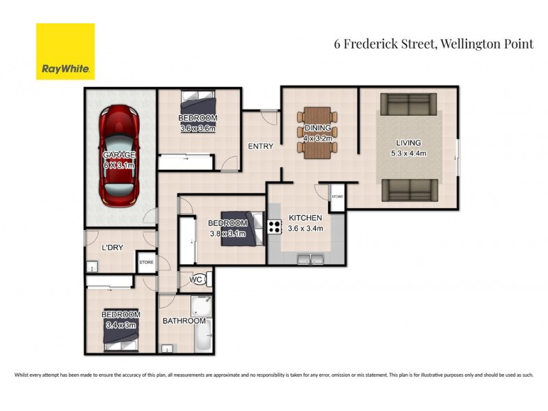 6 Frederick Street, Wellington Point QLD 4160 Floorplan