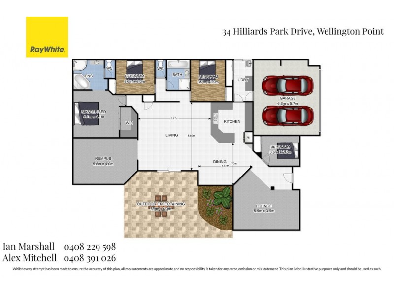 34 Hilliards Park Drive, Wellington Point QLD 4160 Floorplan