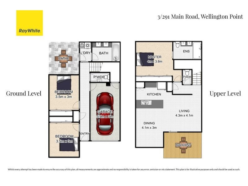 3/291 Main Road, Wellington Point QLD 4160 Floorplan