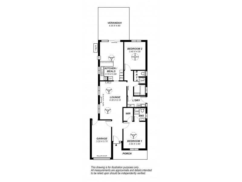 4 Oak Street, Seaford SA 5169 Floorplan