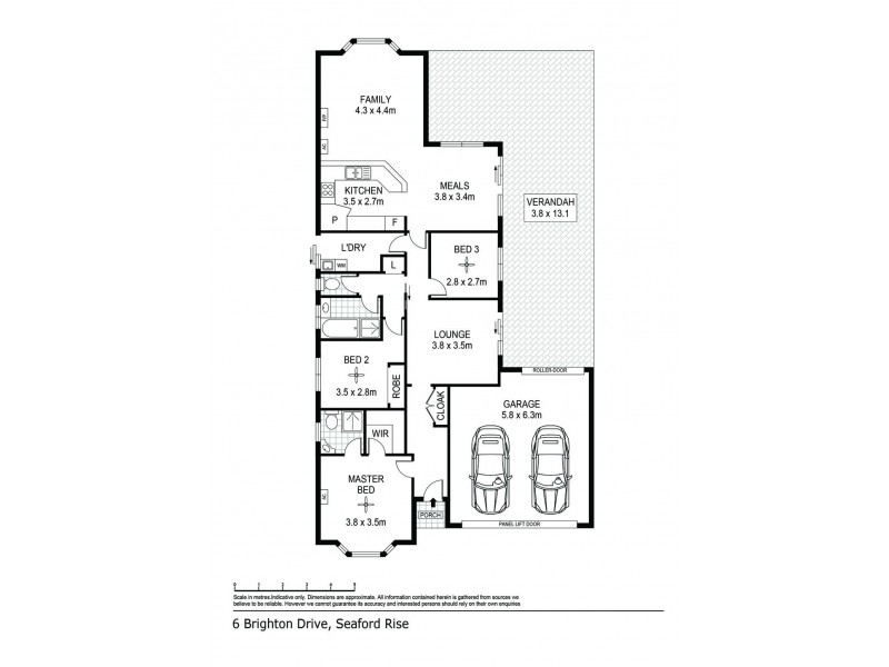 6 Brighton Drive, Seaford Rise SA 5169 Floorplan