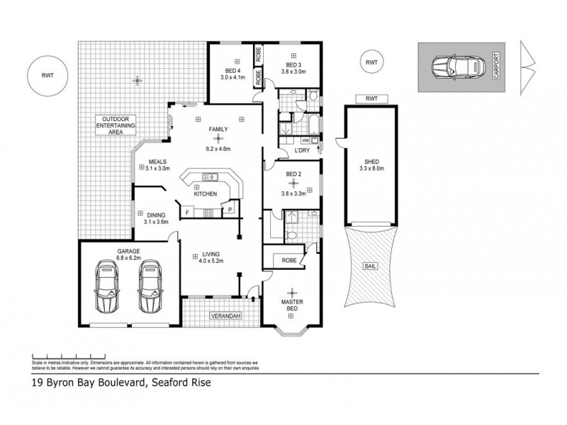 19 Byron Bay Boulevard, Seaford Rise SA 5169 Floorplan