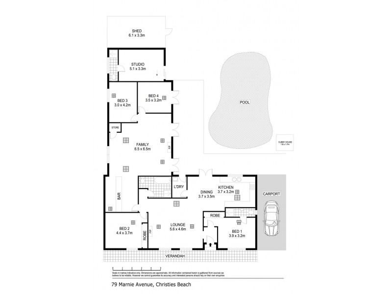 79 Marnie Avenue, Christies Beach SA 5165 Floorplan