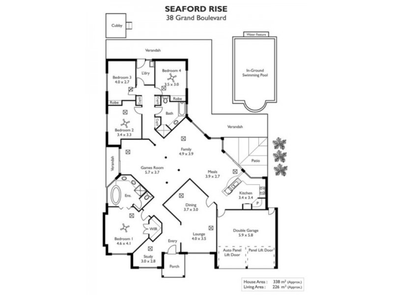 38 Grand Boulevard, Seaford Rise SA 5169 Floorplan