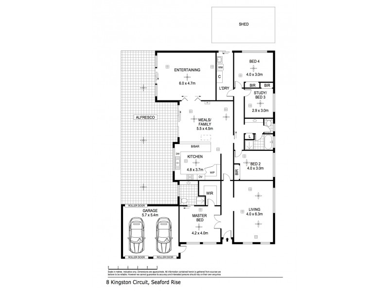 8 Kingston Circuit, Seaford Rise SA 5169 Floorplan
