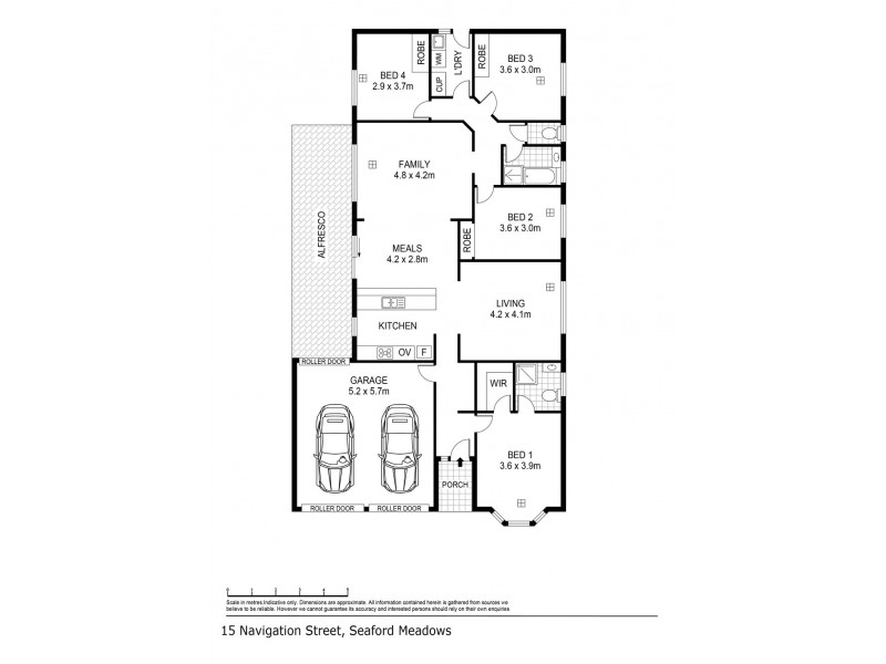 15 Navigation Street, Seaford Meadows SA 5169 Floorplan