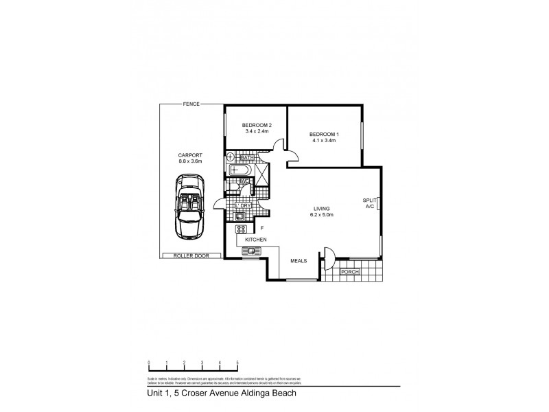 Unit 1/5 Croser Avenue, Aldinga Beach SA 5173 Floorplan