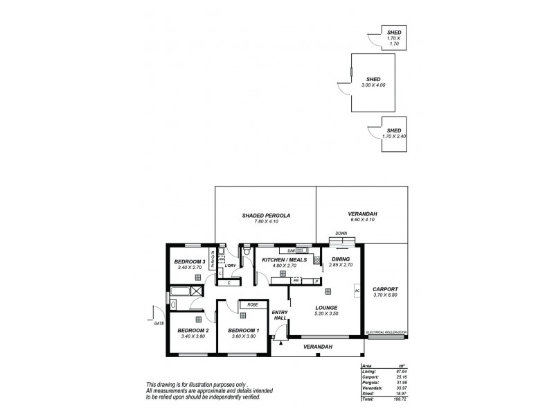 12 Alice Crescent, Morphett Vale SA 5162 Floorplan