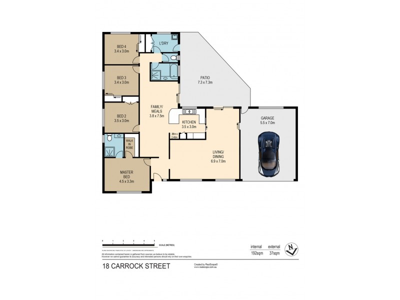 18 CARROCK STREET, Alexandra Hills QLD 4161 Floorplan