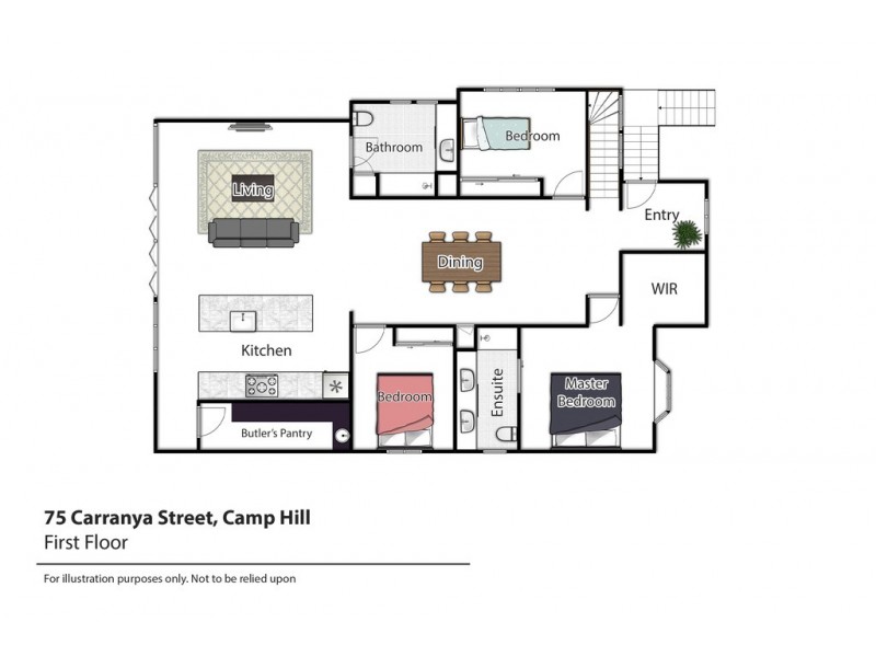 75 Carranya St, Camp Hill QLD 4152 Floorplan