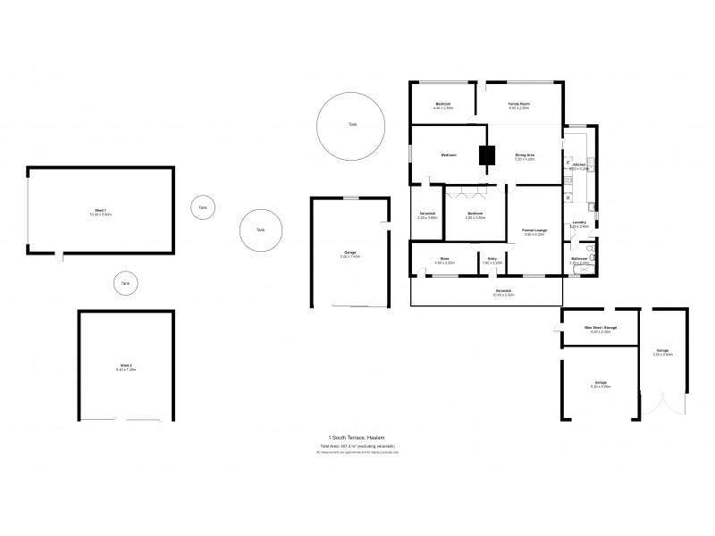 1 South Tce Haslam, Streaky Bay SA 5680 Floorplan