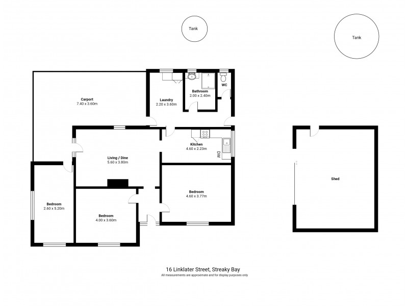 16 Linklater Street, Streaky Bay SA 5680 Floorplan