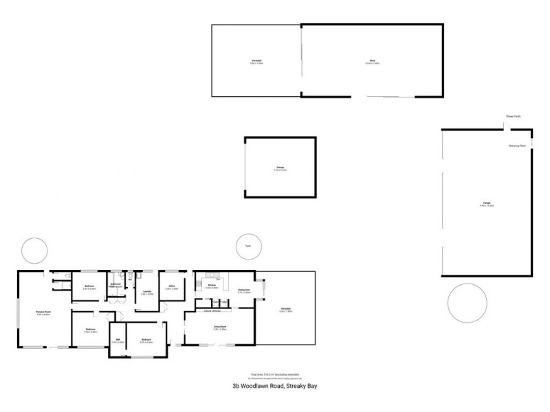 3B Woodlawn Rd, Streaky Bay SA 5680 Floorplan