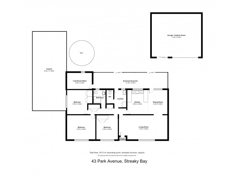 43 Park Avenue, Streaky Bay SA 5680 Floorplan