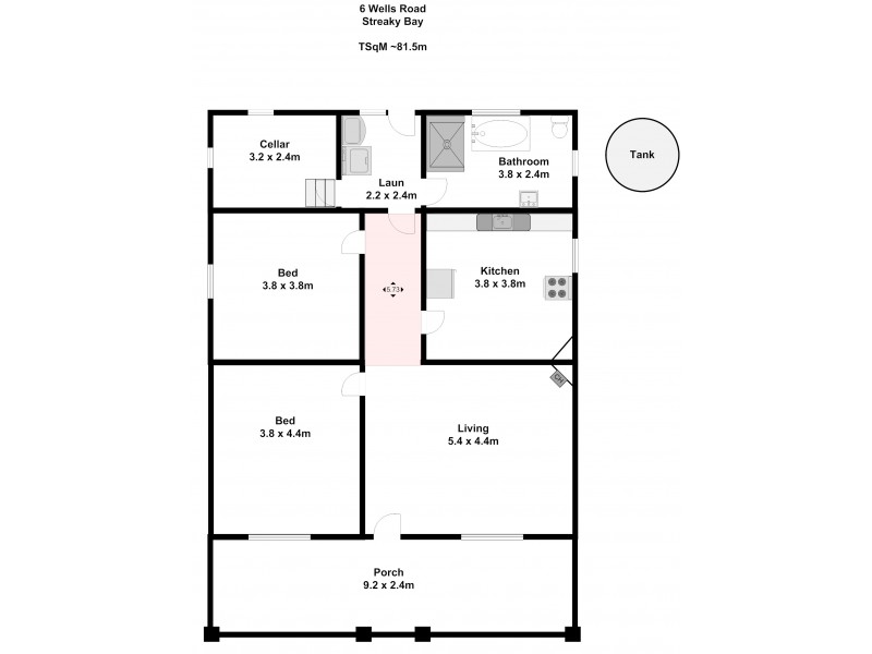 6 Wells Street, Streaky Bay SA 5680 Floorplan