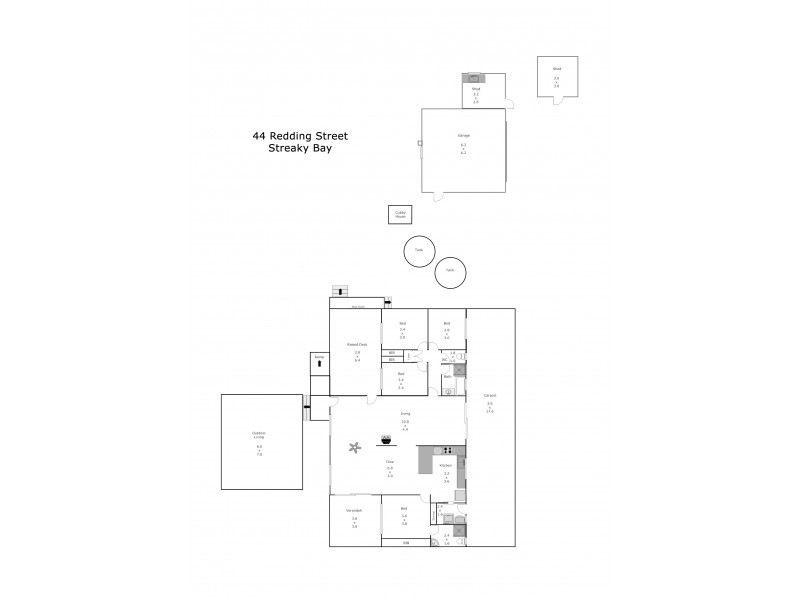44 Redding Road, Streaky Bay SA 5680 Floorplan
