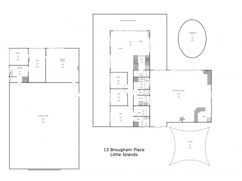 13 Brougham Place, Streaky Bay SA 5680 Floorplan