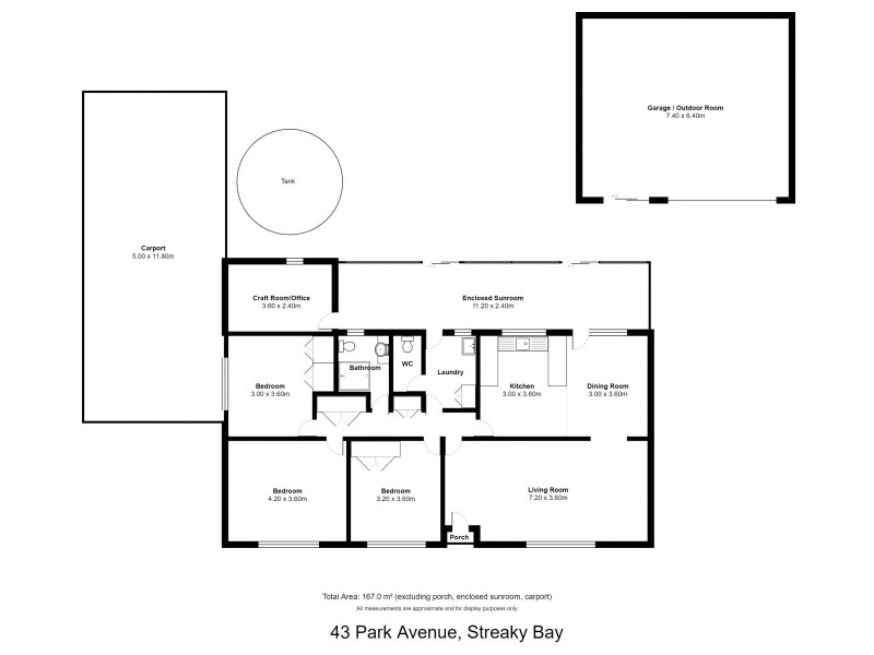 43 Park Avenue, Streaky Bay SA 5680 Floorplan