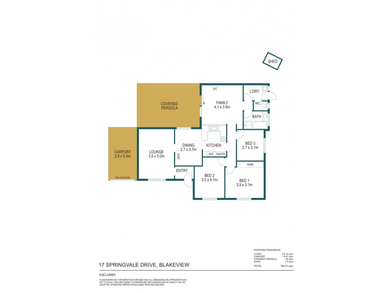 17 Springvale Drive, Blakeview SA 5114 Floorplan