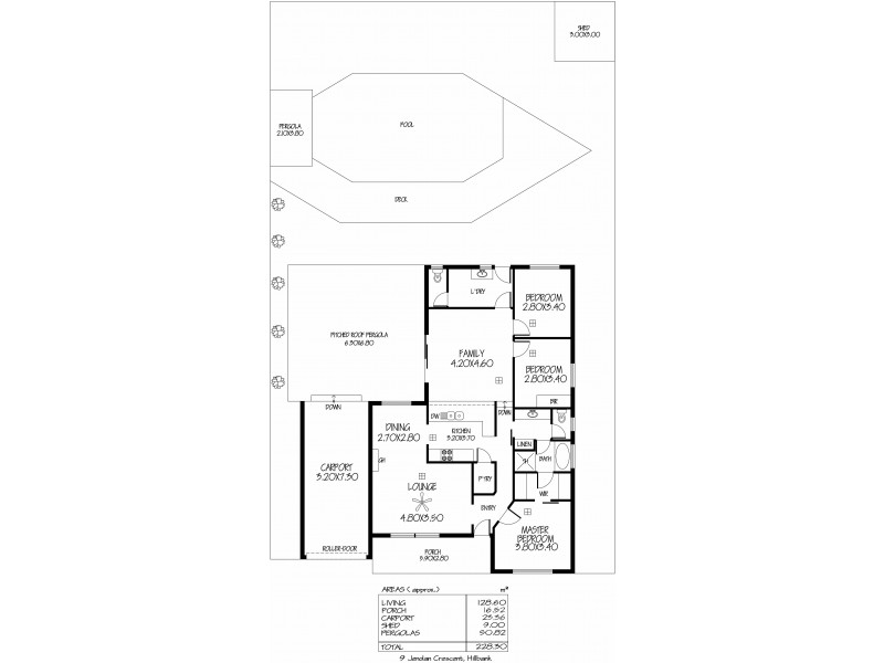 9 Jenolan Crescent, Hillbank SA 5112 Floorplan