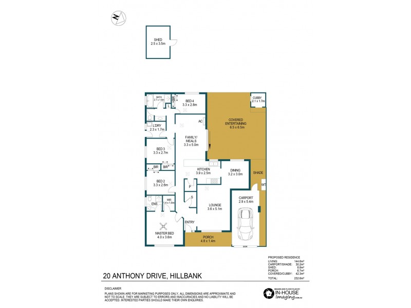 20 Anthony Drive, Hillbank SA 5112 Floorplan