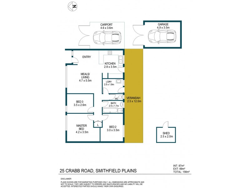 25 Crabb Road, Smithfield Plains SA 5114 Floorplan
