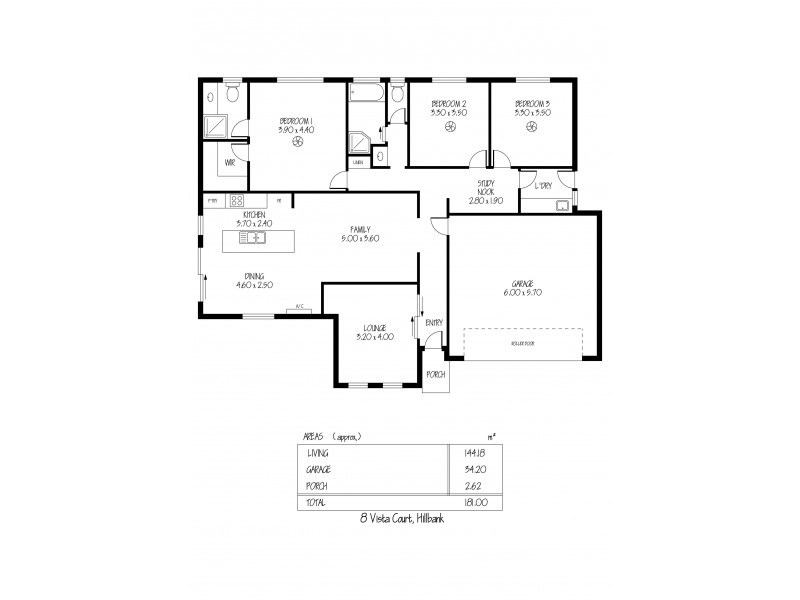 8 Vista Court, Hillbank SA 5112 Floorplan