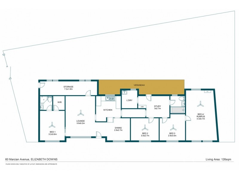 60 Marcian Avenue, Elizabeth Downs SA 5113 Floorplan