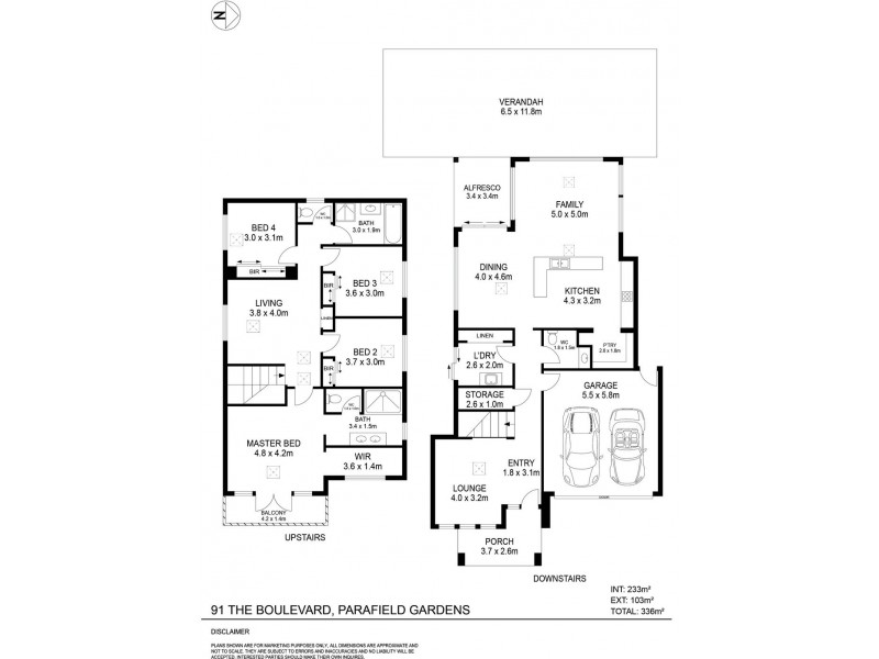 91 The Boulevard, Parafield Gardens SA 5107 Floorplan
