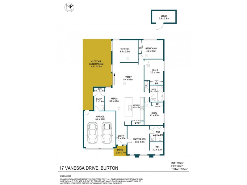 17 Vanessa Drive, Burton SA 5110 Floorplan
