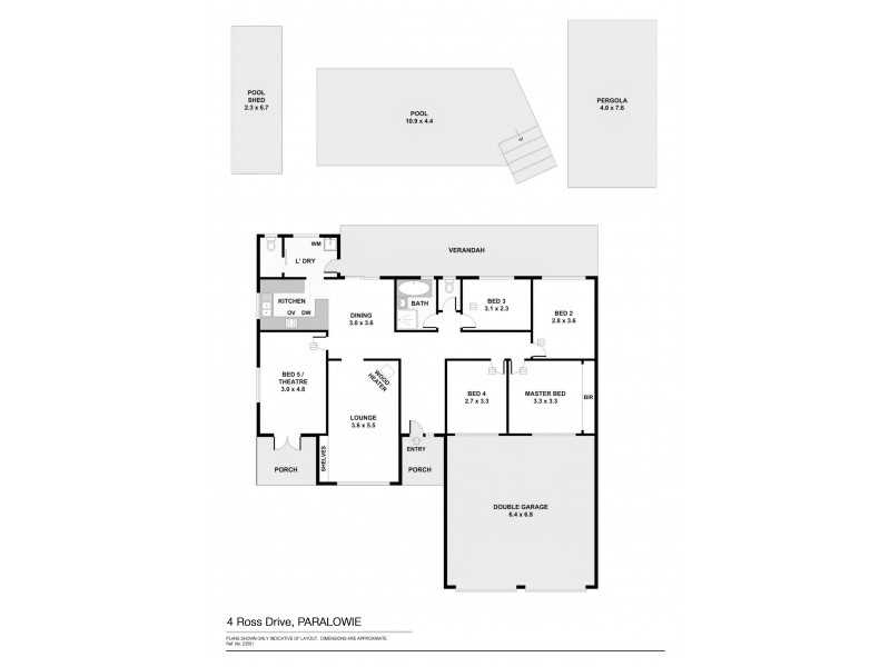 4 Ross Street, Paralowie SA 5108 Floorplan