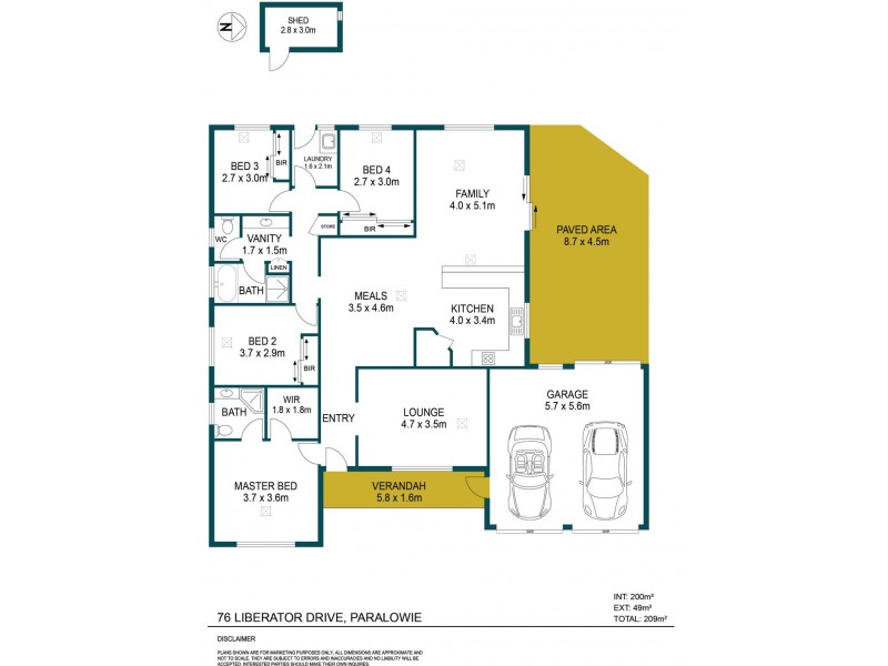 76 Liberator Drive, Paralowie SA 5108 Floorplan