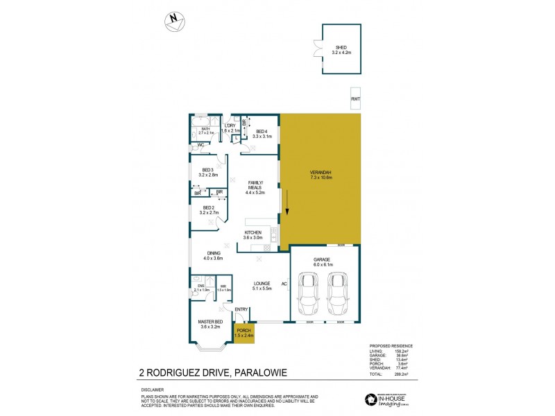 2 Rodriguez Drive, Paralowie SA 5108 Floorplan