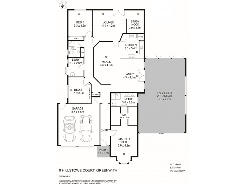 8 Hillstowe Court, Greenwith SA 5125 Floorplan