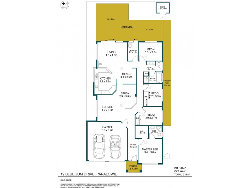 19 Bluegum Drive, Paralowie SA 5108 Floorplan