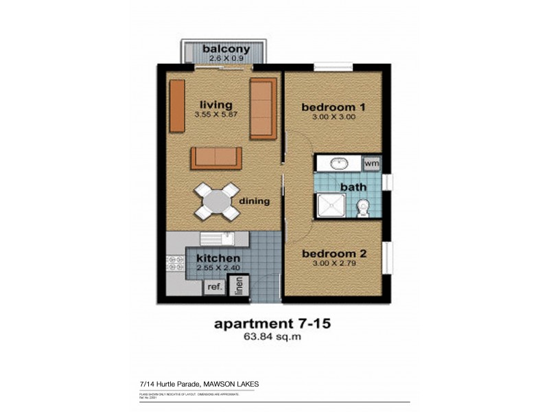7/14-16 Hurtle Parade, Mawson Lakes SA 5095 Floorplan