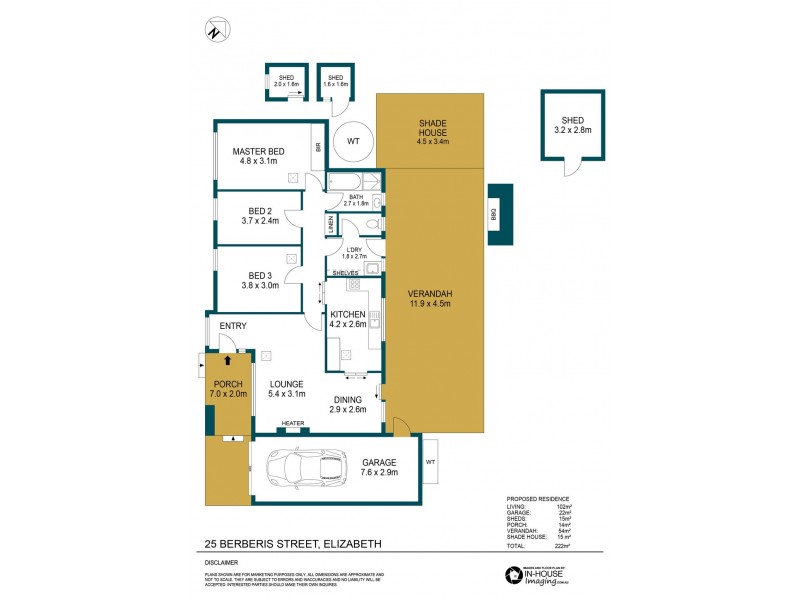 25 Berberis Street, Elizabeth Vale SA 5112 Floorplan