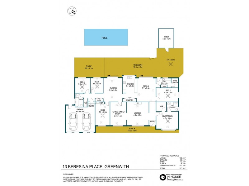 13 Beresina Place, Greenwith SA 5125 Floorplan