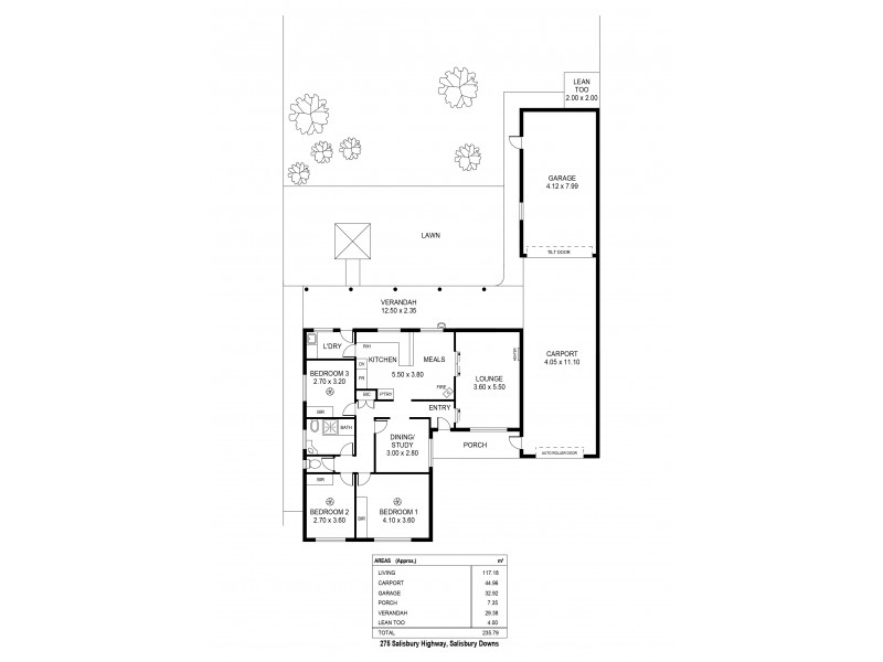 275 Salisbury Highway, Salisbury Downs SA 5108 Floorplan