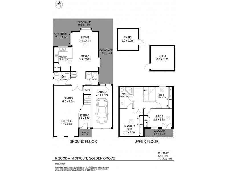 8 Goodwin Circuit, Golden Grove SA 5125 Floorplan